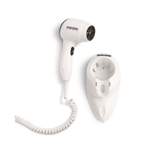 Sèche-cheveux sur support mural Hamilton Beach® avec prise de veilleuse, 1500 W, blanc